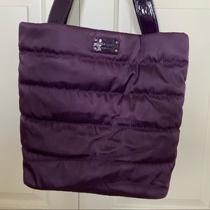 Kate Spade Purple Tufted Fabric Purse